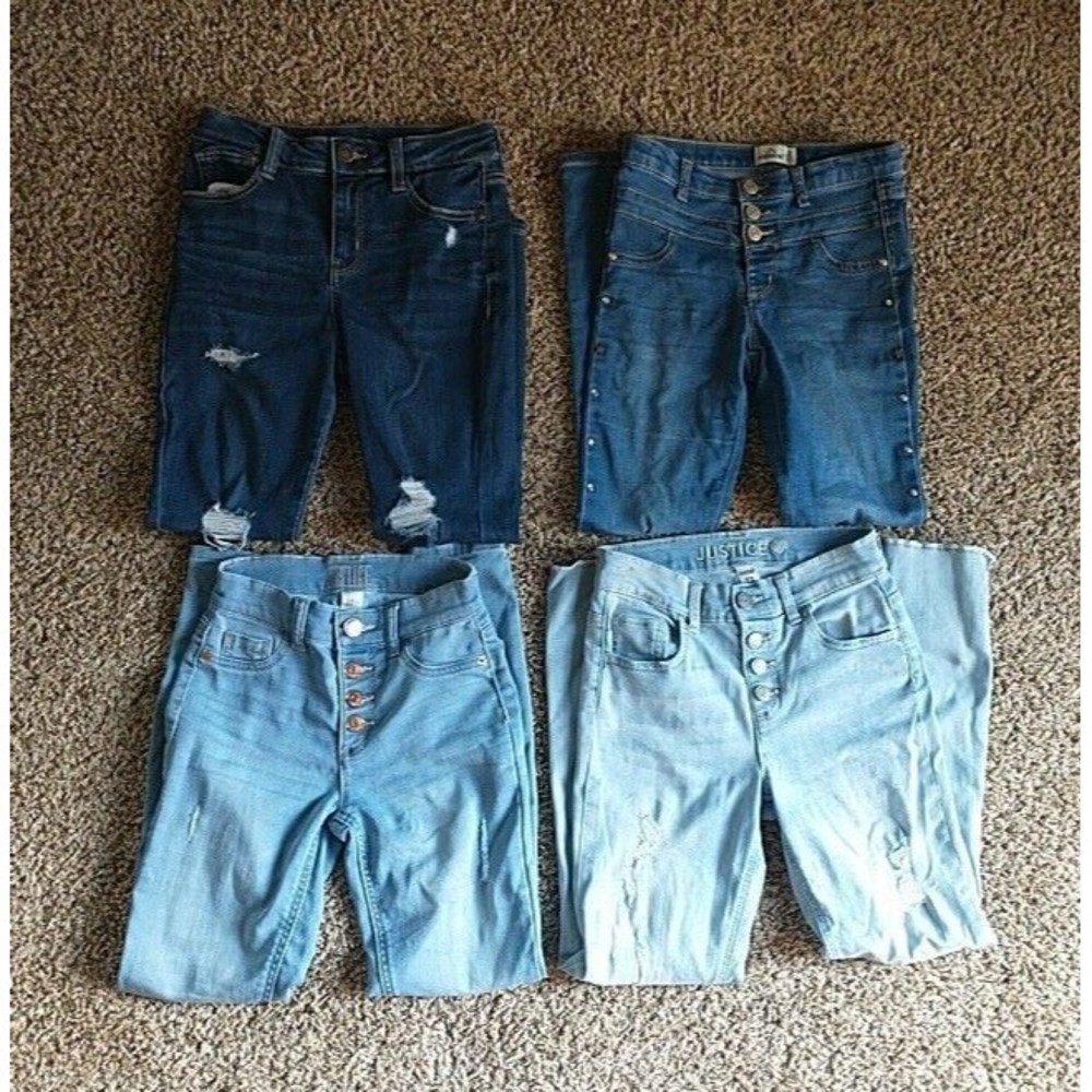 Girls Size 12 Jeans/Jeggings Lot Of 4